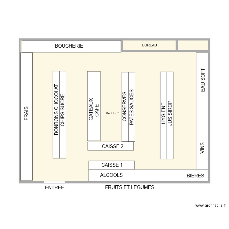 VIDEO PROXI BORMES. Plan de 0 pièce et 0 m2