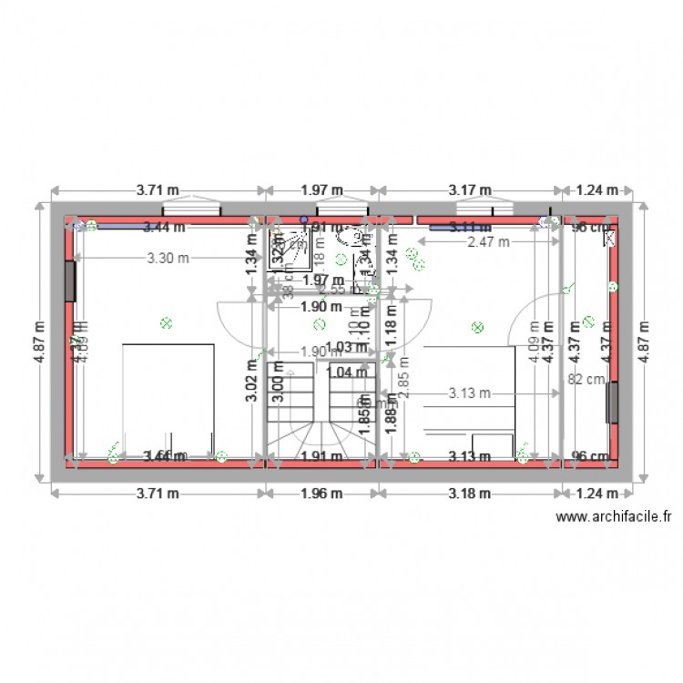 1er étage 2906. Plan de 0 pièce et 0 m2