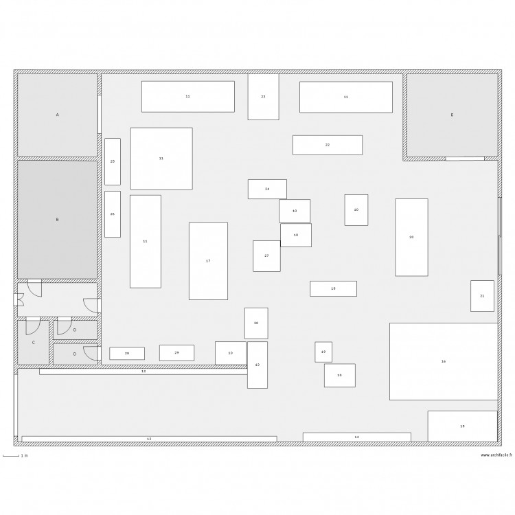 Atelier. Plan de 0 pièce et 0 m2