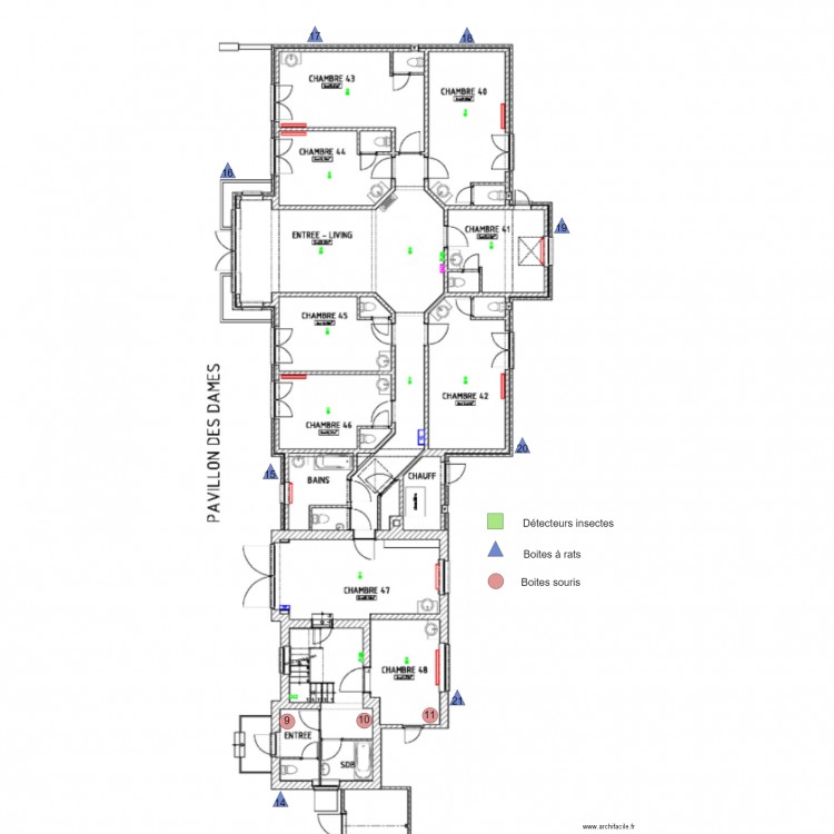 Warelles Pavillons des Dames RDC. Plan de 0 pièce et 0 m2