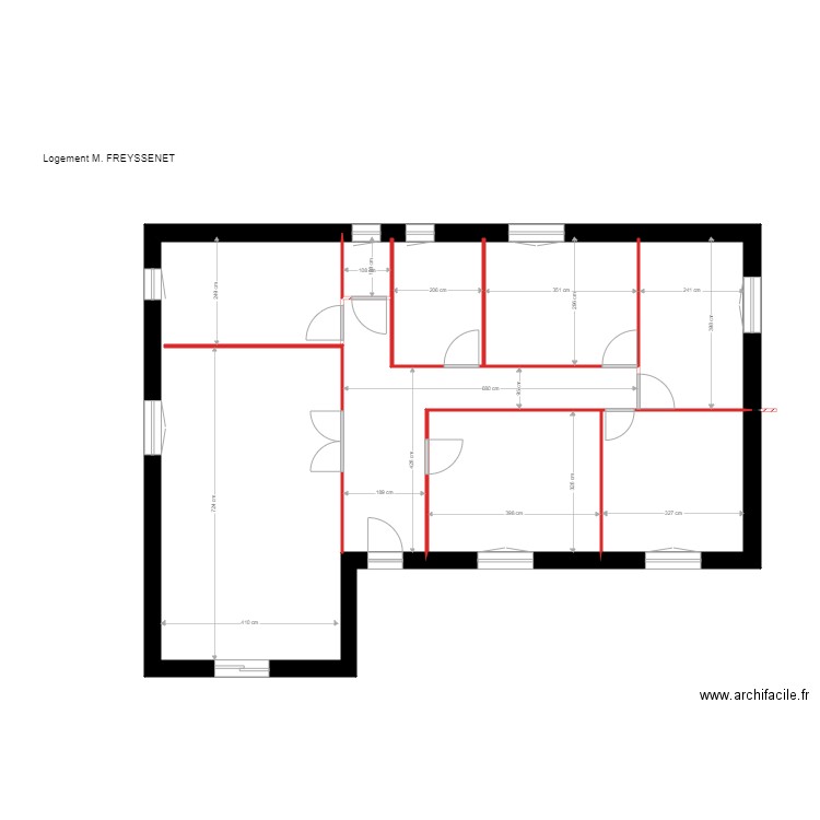 FREYSSENET. Plan de 0 pièce et 0 m2