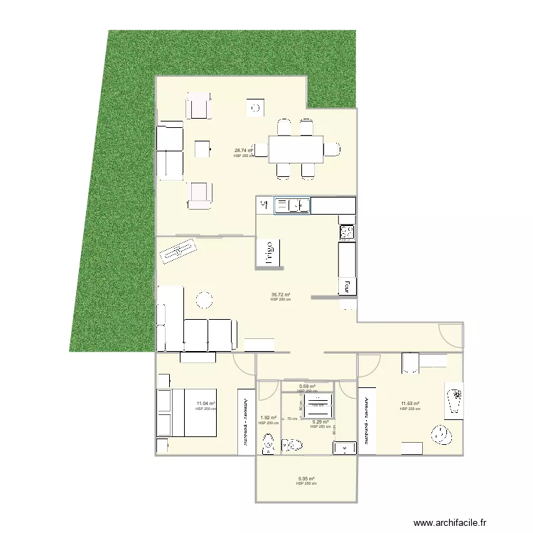 koaline cuisine 2. Plan de 