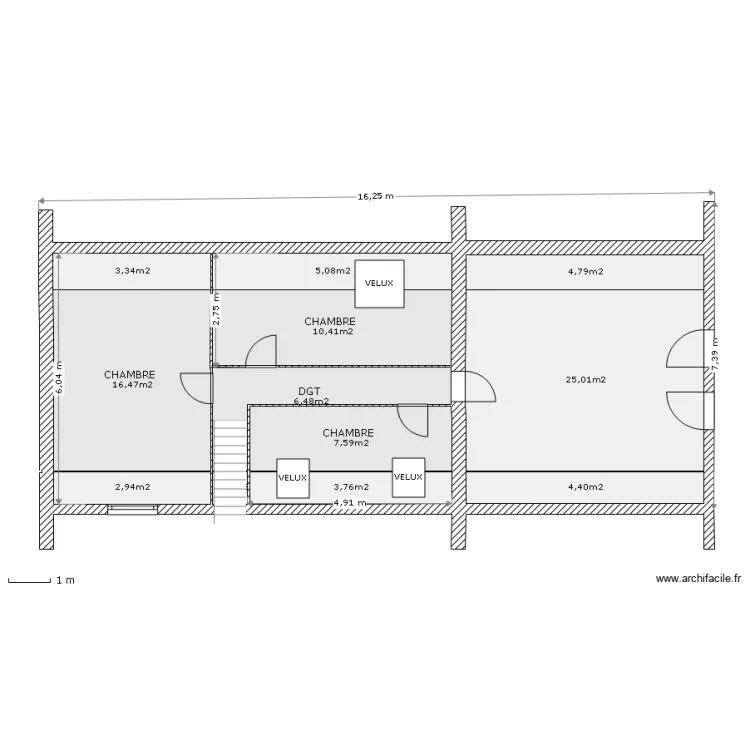arpege etage. Plan de 
