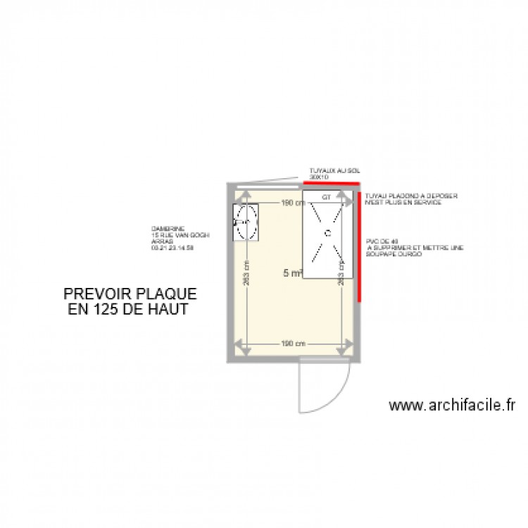 DAMBRINE . Plan de 0 pièce et 0 m2