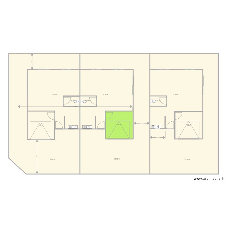 Projet Josdal. Plan de 0 pièce et 0 m2