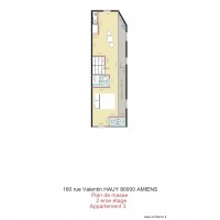 plan de masse 160 Valentin Hauy 80000 AMIENS appartement 3 2eme  étage