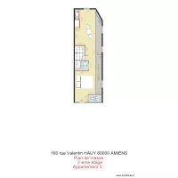 plan de masse 160 Valentin Hauy 80000 AMIENS appartement 3 2eme  &eacute;tage