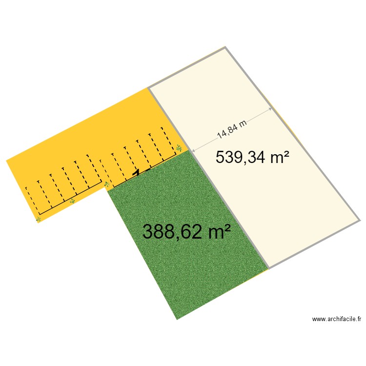 Saint Chamas Bosio V1. Plan de 1 pièce et 539 m2