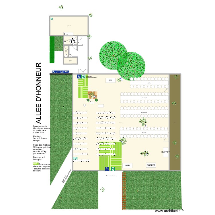 Soirée L&P - plan B. Plan de 0 pièce et 0 m2