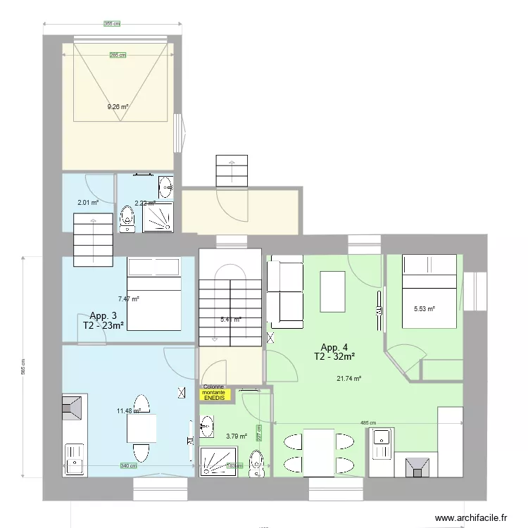 Nantes Etage 1 modif 2. Plan de 