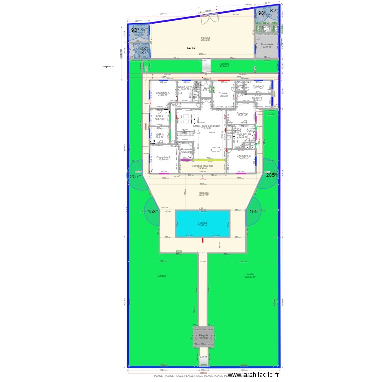 A LG 69. Plan de 77 pièces et 5336 m2