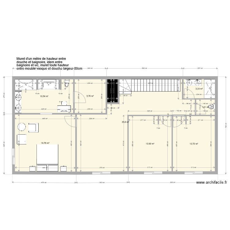 thibault valentine elne plan étage modifié 14 octobre 2021 variante sdb avec coiffeuse. Plan de 0 pièce et 0 m2