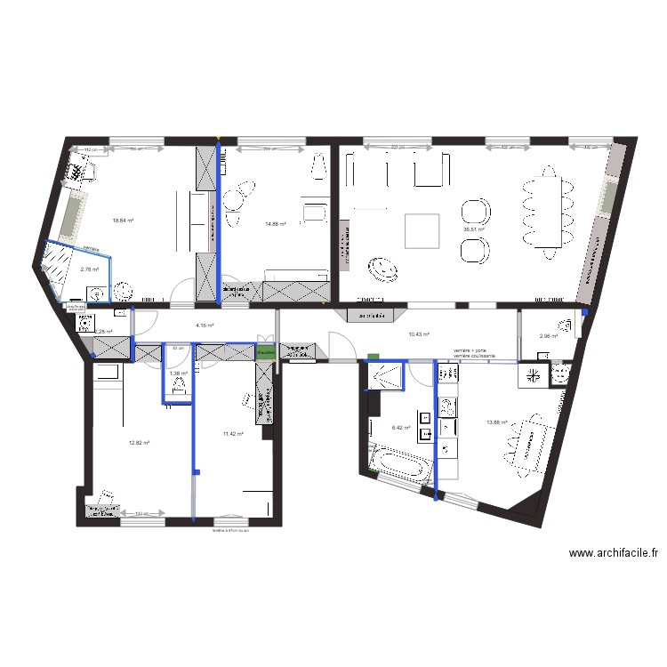 plan projet chateau neuilly PROJET 8 mis à jour. Plan de 0 pièce et 0 m2