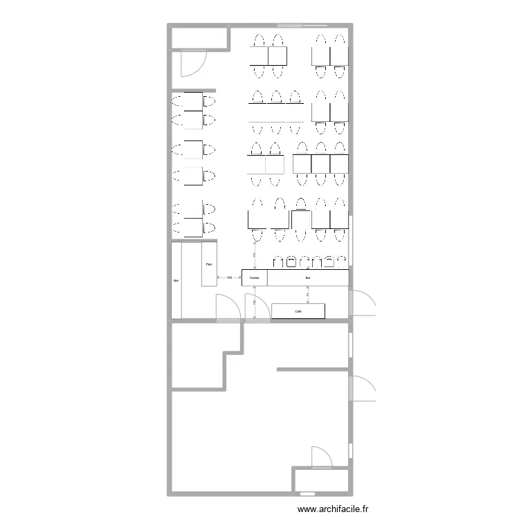 Le New Carli. Plan de 