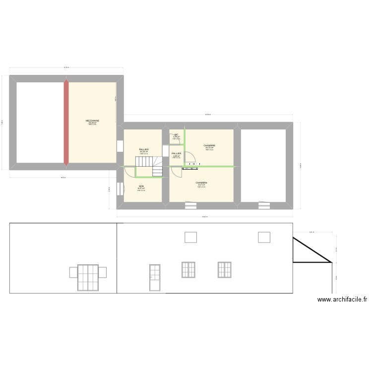 23 PRENAY. Plan de 16 pièces et 224 m2