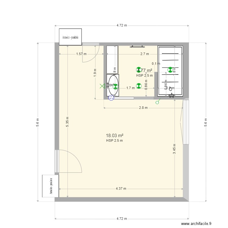 salle de bain parent 4. Plan de 0 pièce et 0 m2