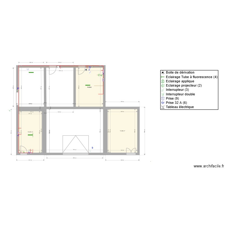 plan électrique. Plan de 0 pièce et 0 m2