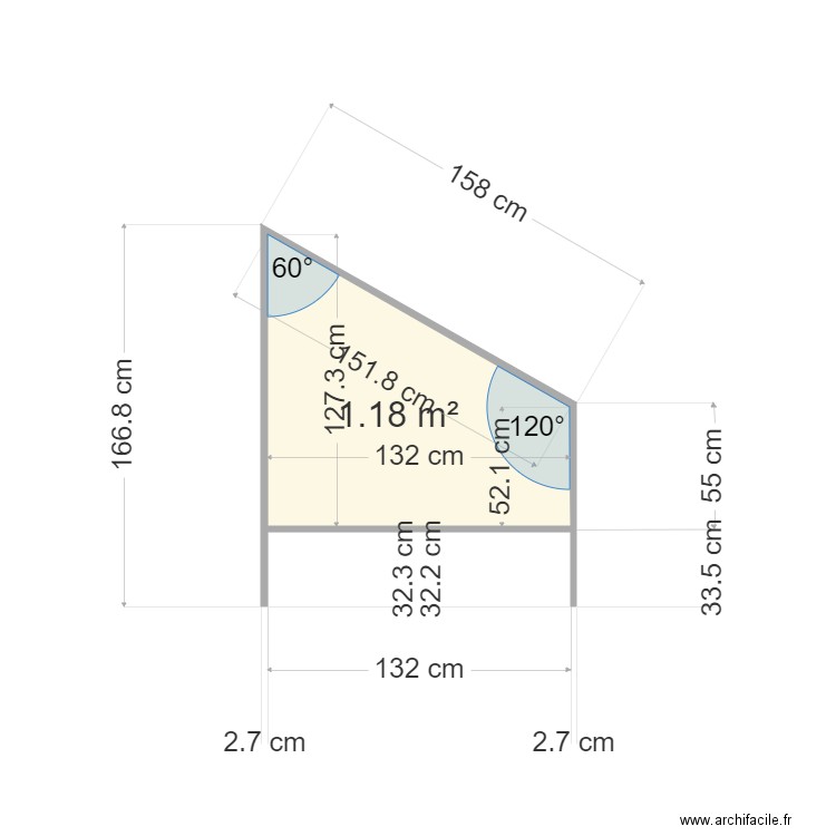 chassis jardin flan lateral. Plan de 0 pièce et 0 m2