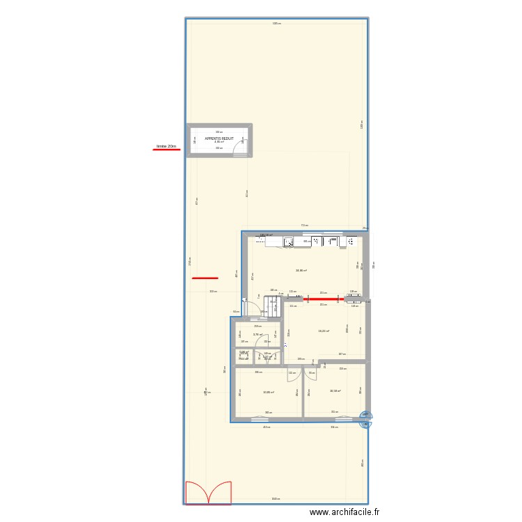 EXTENSIO 30M2. Plan de 9 pièces et 276 m2