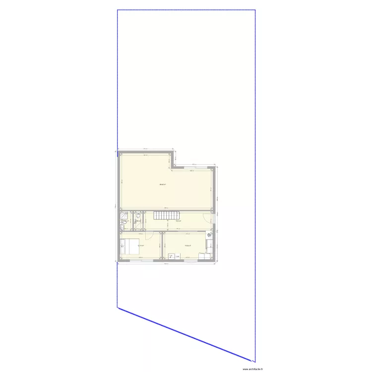 carr&eacute;e 3. Plan de 
