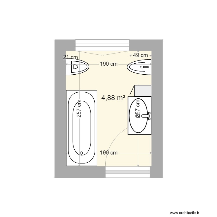 SDB San costanzo. Plan de 0 pièce et 0 m2