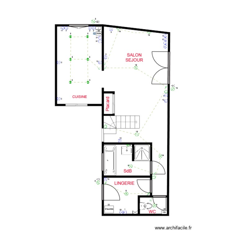 NCH. Plan de 0 pièce et 0 m2