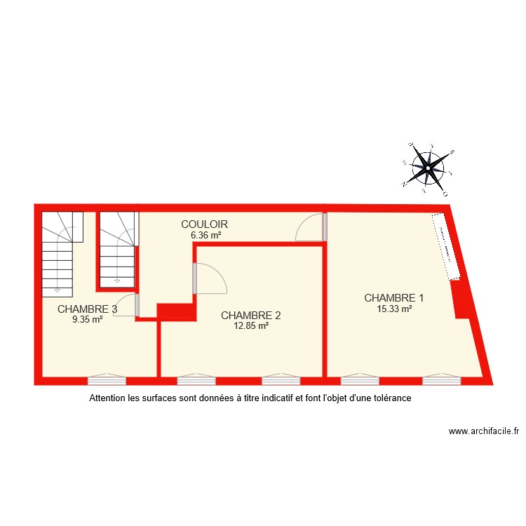 1er etage 6179 ouafae. Plan de 0 pièce et 0 m2