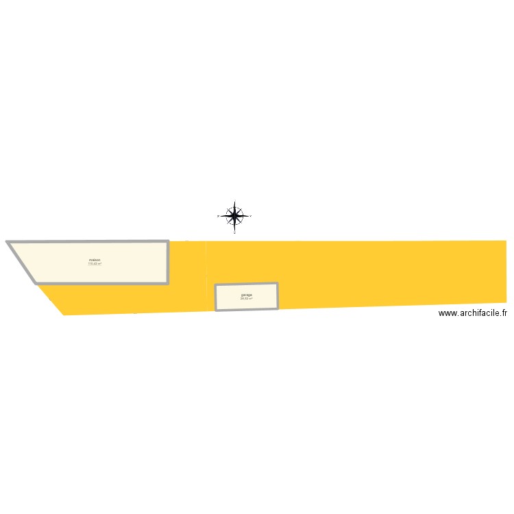 plan de masse maintenant. Plan de 0 pièce et 0 m2