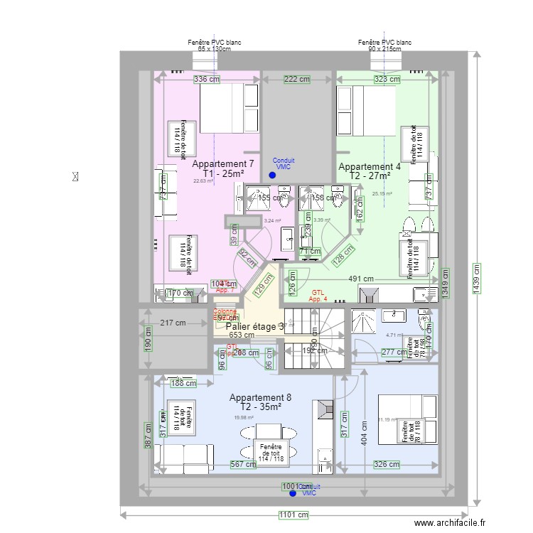 Pasteur Etage 3 e. Plan de 0 pièce et 0 m2