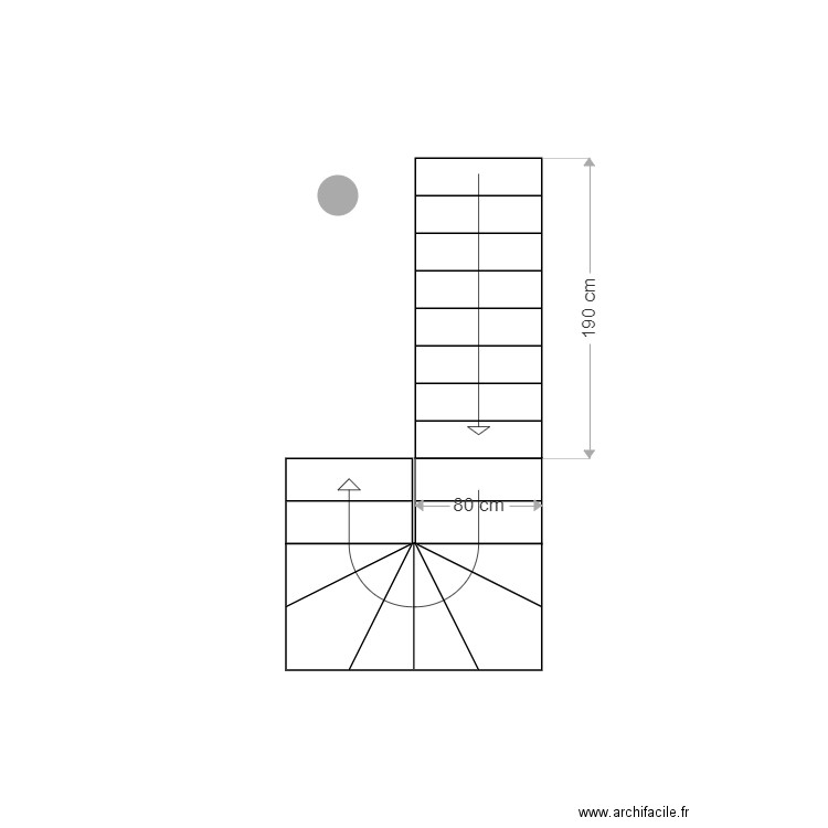 escalier Nil . Plan de 0 pièce et 0 m2