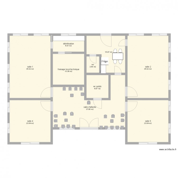 cabinet paramédical. Plan de 0 pièce et 0 m2