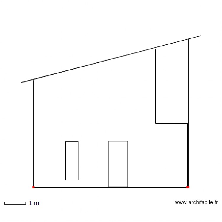 Façade Ouest 2. Plan de 0 pièce et 0 m2