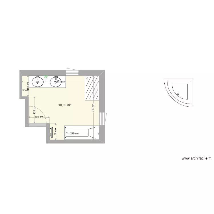 sdb brigitte 2. Plan de sdb brigitte 2. Plan de
