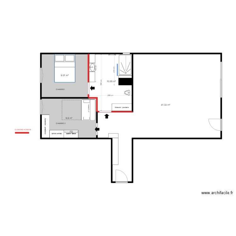 SDB SCHMITT REVUE . Plan de 0 pièce et 0 m2