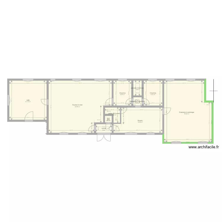 maison criel avec extensions sans pièces. Plan de maison criel avec extensions sans pièces. Plan de