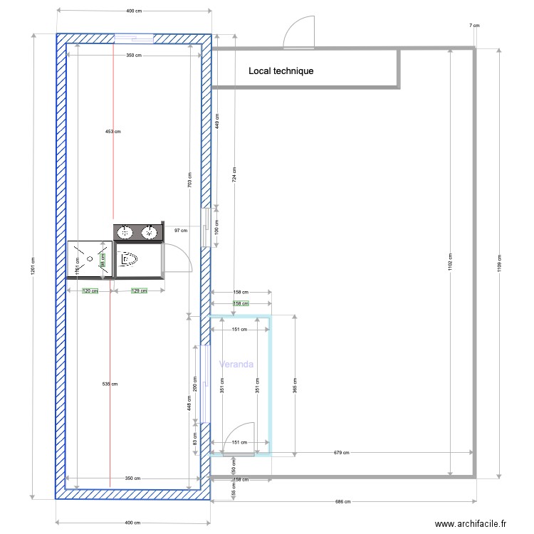 tropical sans meuble. Plan de 0 pièce et 0 m2
