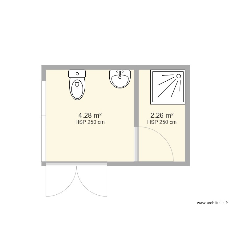 salle de bain. Plan de 0 pièce et 0 m2