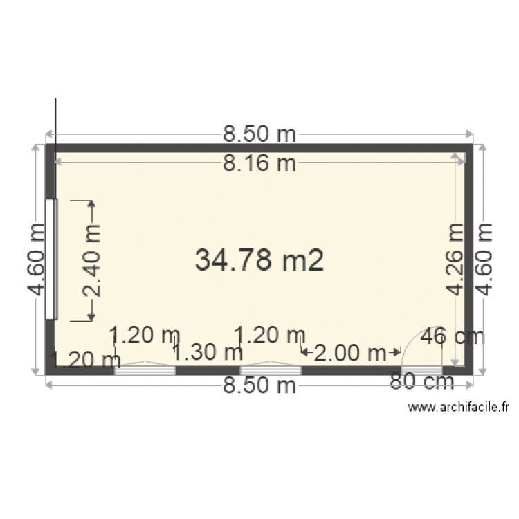 Plan garage définitif. Plan de 0 pièce et 0 m2