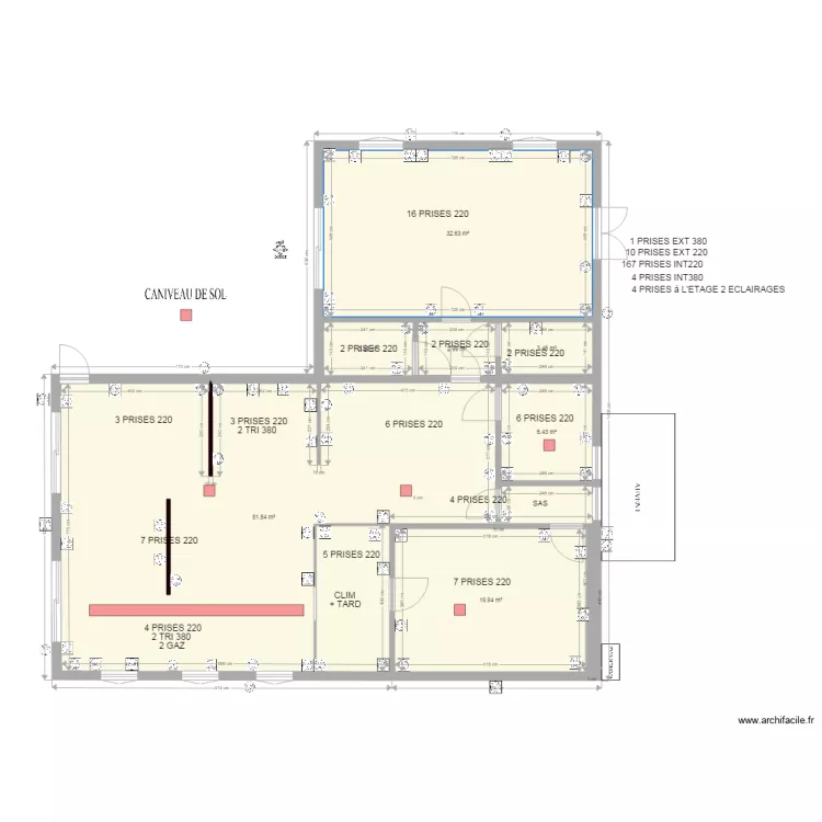 CUISINE RAD V5 ELEC. Plan de CUISINE RAD V5 ELEC. Plan de