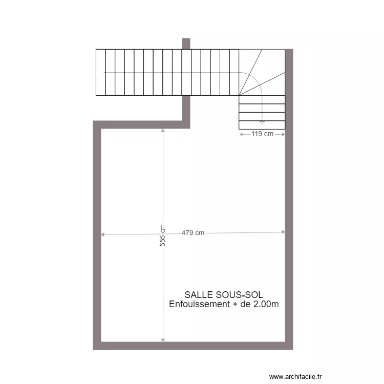 SOUS SOL. Plan de 