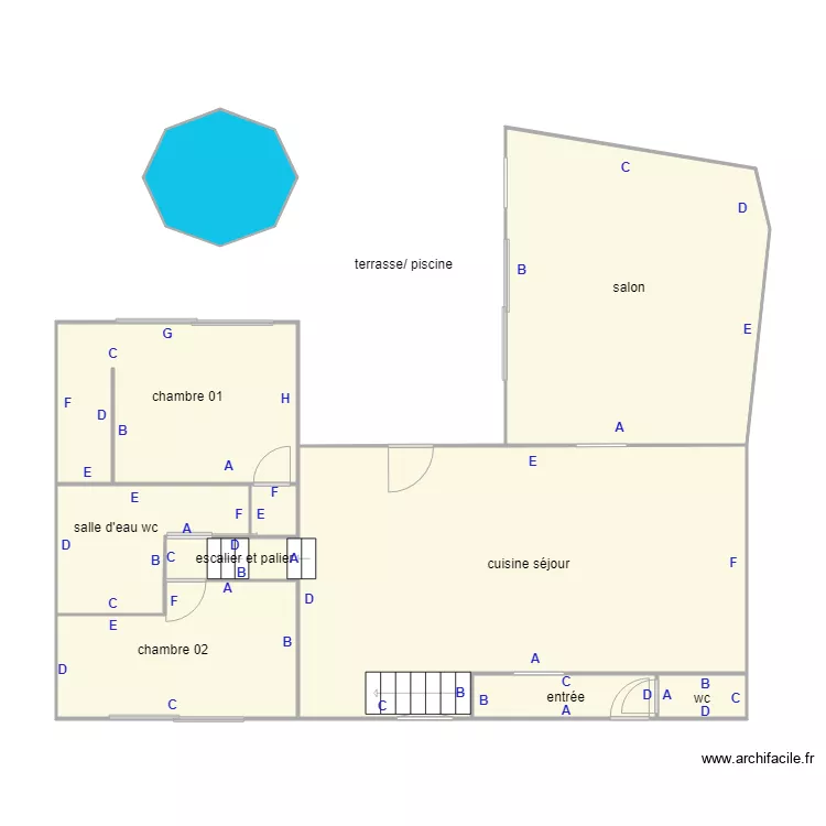 LUMET rdc PB. Plan de 