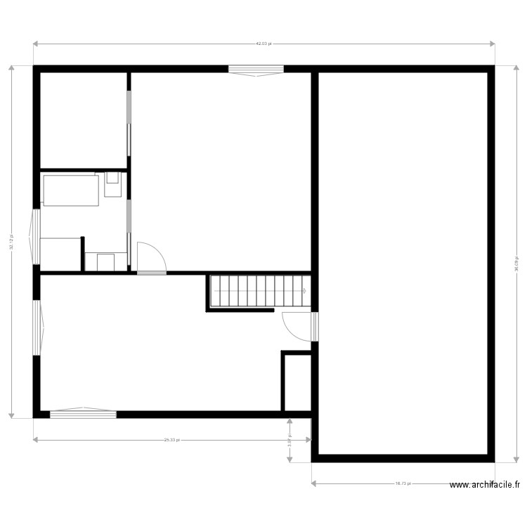 Gagnon H  sou sol. Plan de 0 pièce et 0 m2