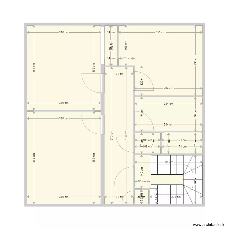 VILLA PERRIER ETAGE. Plan de 