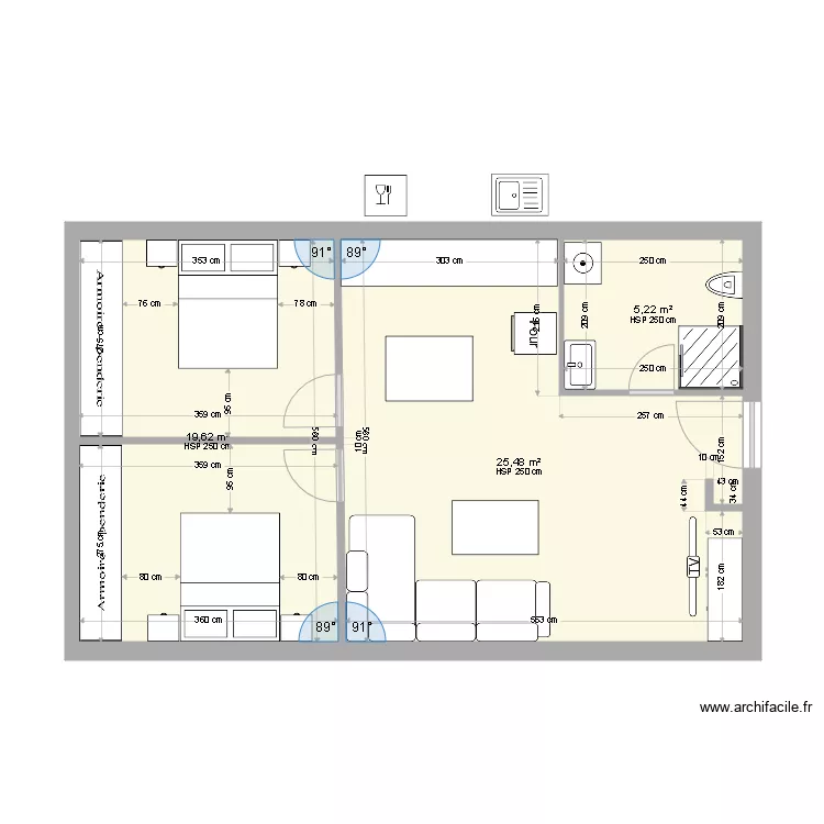 Kucica sprat v4. Plan de 