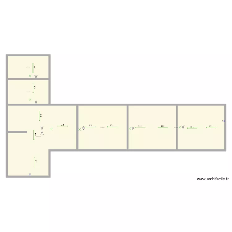 ETALLE GRENIER ELECTRICITE. Plan de 