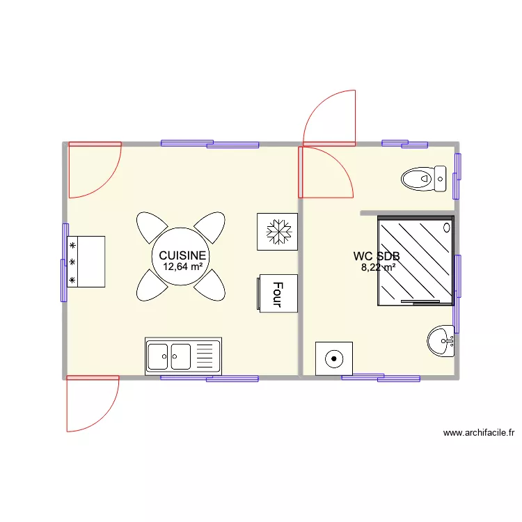 PLAN CUISINE WC SDB UEUE1 EST RIMATARA . Plan de PLAN CUISINE WC SDB UEUE1 EST RIMATARA . Plan de