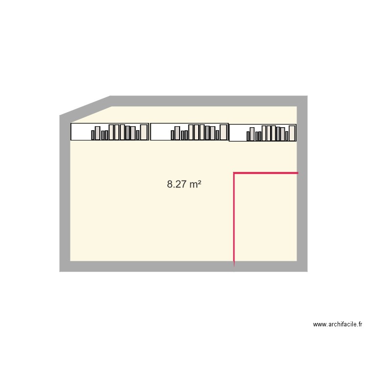 biblio. Plan de 0 pièce et 0 m2