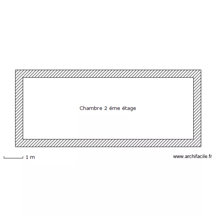 Chambre deuxieme etage. Plan de 