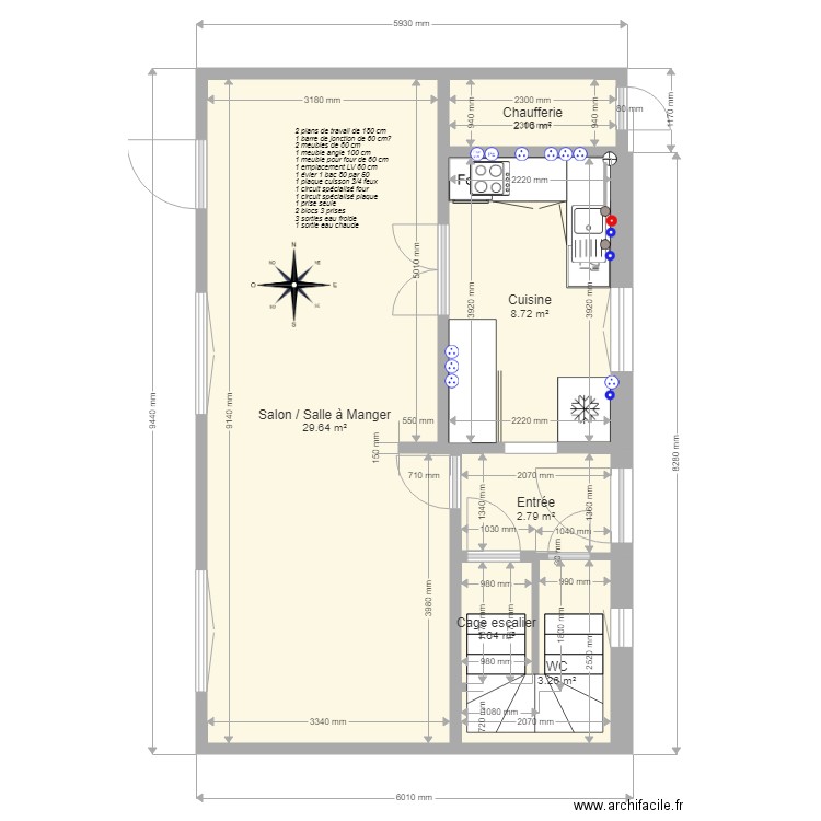 SOLTERRE 3 pl Bourg Aménagement Cuisine v5. Plan de 0 pièce et 0 m2