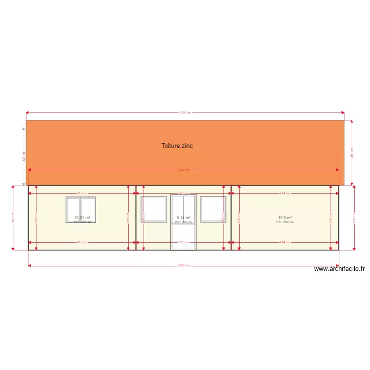 facade est 22. Plan de facade est 22. Plan de
